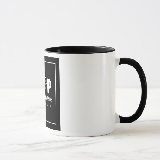 BDPのロゴの…コーヒー・マグ(グラフィック) マグカップ (右)
