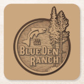 BDRロゴ2020 スクエアペーパーコースター (正面)