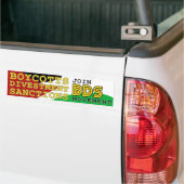 BDS運動サポートに参加パレスチナ バンパーステッカー (トラック上)