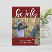 BeすてきタータンチェックPlaid Seasonsグリーティングフォト シーズンカード (スタンド正面)