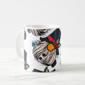 Beとのシームレスなパターンイラストレーション格言 コーヒーマグカップ (正面左)