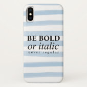 BeまたはっきりしたはItalic、Never Regular Case-Mate iPhoneケース (裏面)