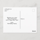 Beエバメリーーグリーンスリーフォトホリディポストカード ポストカード (裏面)