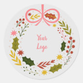 Beエレガントメリーカスタムロゴ ラウンドシール (正面)