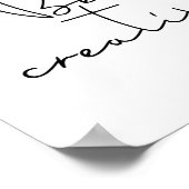 Beクリエイティブブラックフォント ポスター (角)