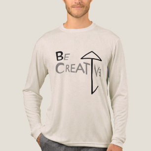 "Beクリエイティブ"抽象芸術傘グレーシェードブラック トライブレンドTシャツ
