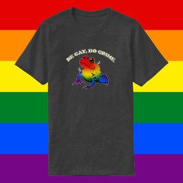 Beゲイド犯罪 – LGBTレインボーカエルヴィンテージミーム Tシャツ