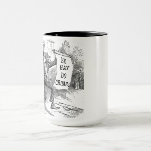 BEゲイ、DO犯罪ヴィンテージ漫画 マグカップ (中央)