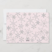 BEスノメリーーフレーク3フォトコラージュピンク シーズンカード (裏面)