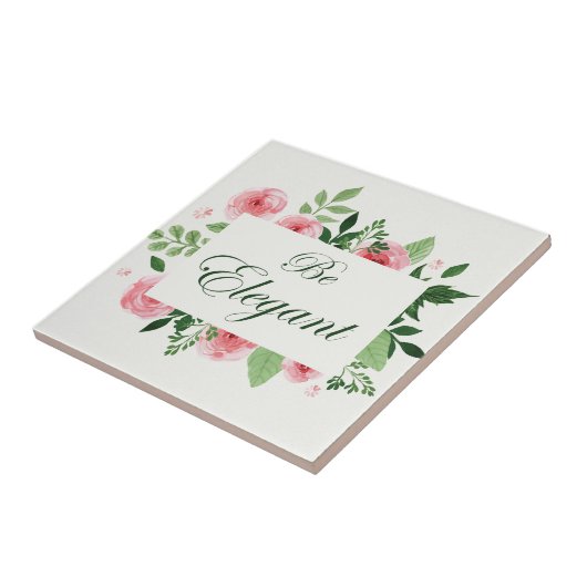 Beフローラエレガント引用文 タイル (側面)