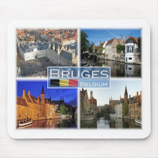 BEベルギー – Bruges - De Burg マウスパッド (正面)