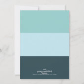 Beメリー | ブルーカラーモダンブロックフォトホリデー シーズンカード (裏面)