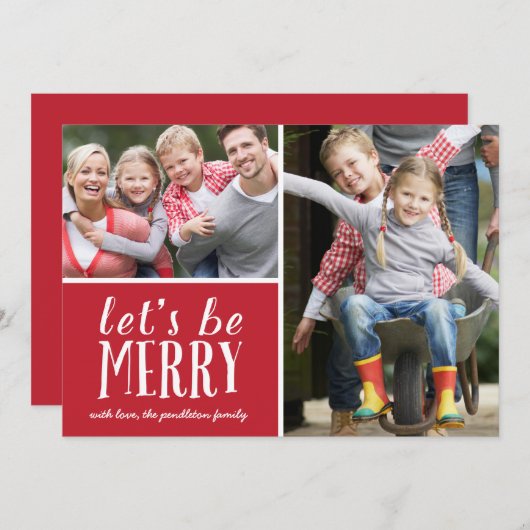 Beメリー | 休日の写真カード シーズンカード (正面/裏面)