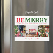 Beメリー | 3フォトコラージュ磁気クリスマスカード