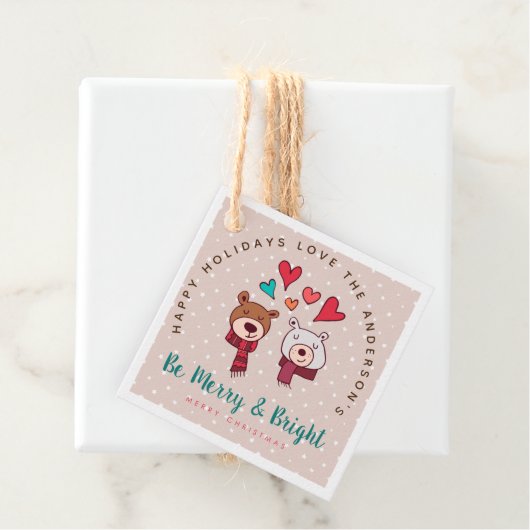 Beメリー and Bright Cute Wild BEARS冬の休日 フェイバータグ (インサイチュ)