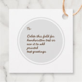 Beメリー and Bright Cute Wild BEARS冬の休日 フェイバータグ (裏面)