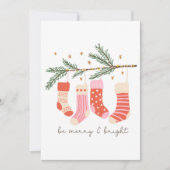 Beメリー and Bright Red & White Christmas シーズンカード (正面)