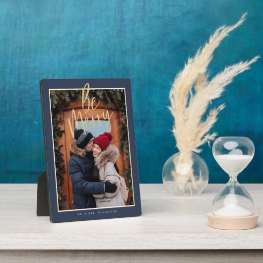 Beメリー | Coule モダン Christmas Photo Keepsake フォトプラーク (側面)