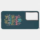 Be前向き引用文電話ケース Samsung Galaxyケース (左側面)