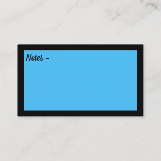 Be最高の The Version of  You引用文Blue Black 名刺 (裏面)