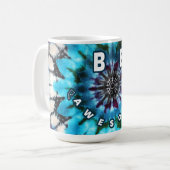 Be素晴らし絞り染めデザイン コーヒーマグカップ (正面左)