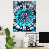 Be素晴らし絞り染めデザイン ポスター (ホームオフィス)