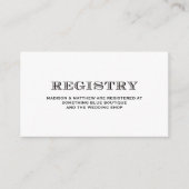 Be結婚した | の登結婚録カード エンクロージャーカード (正面)