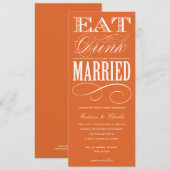 & BE結婚した|結婚式招待状スタイル2 招待状 (正面/裏面)