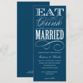 & BE結婚した|結婚式招待状スタイル2 招待状 (正面/裏面)