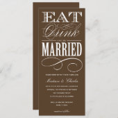 & BE結婚した|結婚式招待状スタイル2 招待状 (正面/裏面)