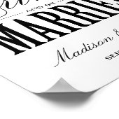 Be結婚した |結婚披露宴サイン ポスター (角)