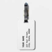 Be鉱山2ハート安全ピンバレンタインデン荷物T ラゲッジタグ (裏面縦)