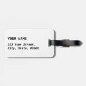 Be鉱山2ハート安全ピンバレンタインデン荷物T ラゲッジタグ (裏面横)