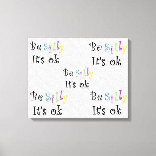 Be間抜け It's ok-streted canvas print キャンバスプリント (正面)