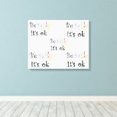 Be間抜け It's ok-streted canvas print キャンバスプリント (インサイチュ (ウッドフロア))