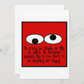 Be風変わり サンキューカード (正面/裏面)