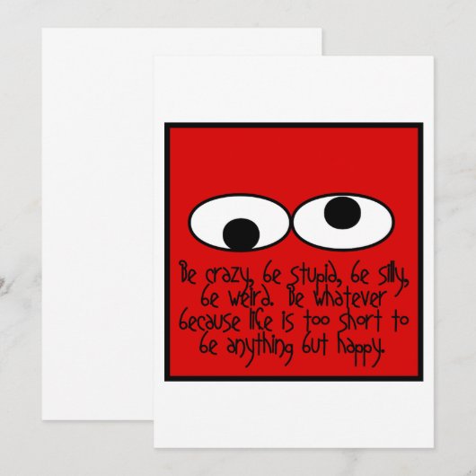 Be風変わり サンキューカード (正面/裏面)