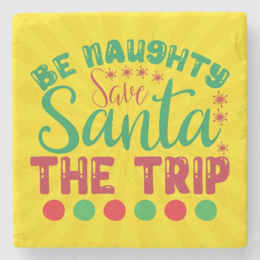 Be いけな救 Santa The Trip-81634 ストーンコースター (正面)