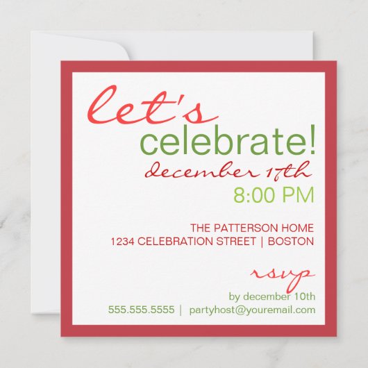 Be すてきおもしろい小妖精や小人足ホリデークリスマスパーティー 招待状 (裏面)