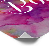 Be はっきりした -カラフル Typographic 12 x 12ポスター ポスター (角)