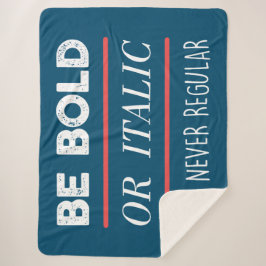 Be はっきりした シェルパブランケット