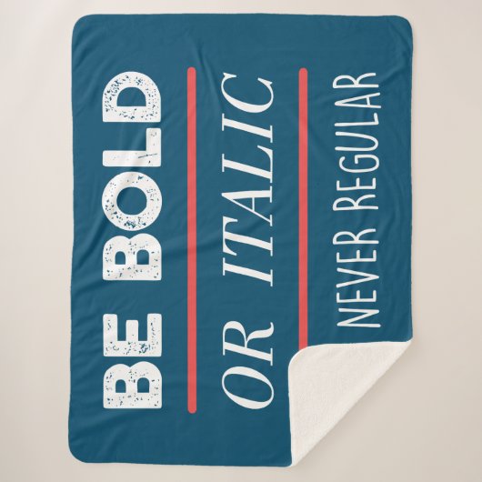 Be はっきりした シェルパブランケット (正面)