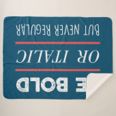 Be はっきりした シェルパブランケット (正面(横))