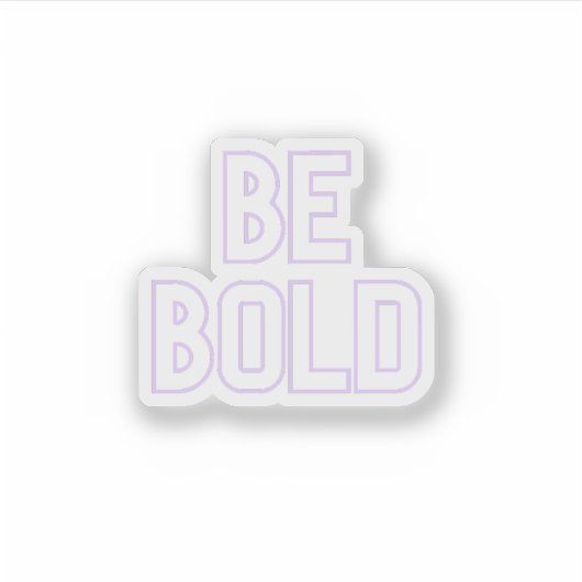 Be はっきりした シール (正面)