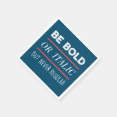 Be はっきりした スタンダードカクテルナプキン (角)