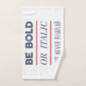 Be はっきりした バスタオルセット (ハンドタオル)