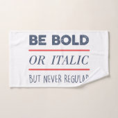 Be はっきりした バスタオルセット (ハンドタオル)