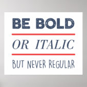 Be はっきりした ポスター (正面)