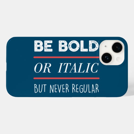 Be はっきりした Case-Mate iPhoneケース (裏面 (横))