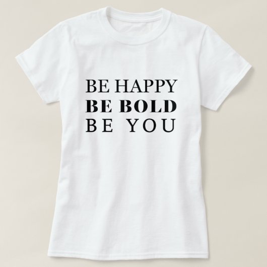 Be はっきりした tシャツ (デザイン正面)